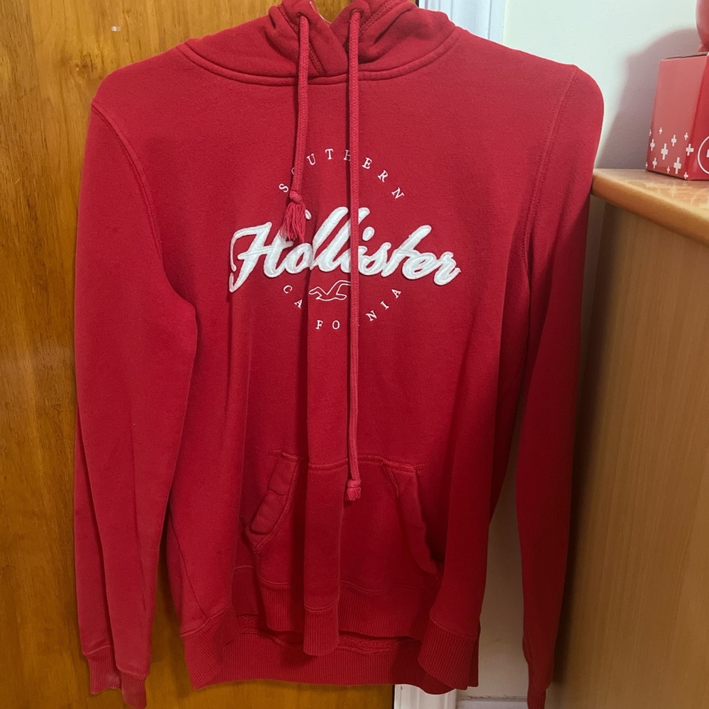hollister red hoodie